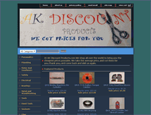 Tablet Screenshot of akdiscountproducts.com